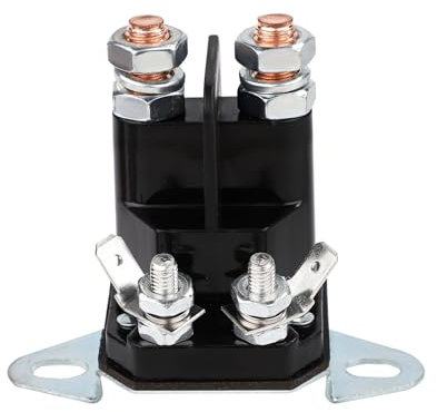 PEUTIER 4 Terminal Starter Solenoid, 12V 117-1197 Starter Solenoid Compatible with Exmark Lawn Boy Toro Time Cutter Zero Turn 104-3189 Lawn Mowers Replacement Parts #E513075#1-513075