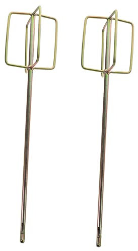 SSTANGLU 2 Pcs Stirring Rod Gypsum Cement Paint Mixing Paddle Grout Concrete Blender Drill Attachment Paddle Whisk Attachment for Drill Paint Mixer Parts Bucket Quartet re-usable
