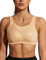 WingsLove Women's Sports Bra High Impact Bra Full Coverage Wirefree Workout Non Padded Ultimate Running Bra Sports Bra Women Plus Size(Honey Nude,36D)