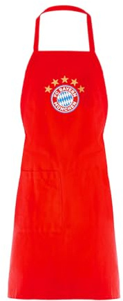 FC Bayern München I Grillschürze I Kochschürze I Erwachsene I Logo| Rot