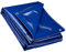 Wiltec Lona Impermeable Azul 5 x 9 m con Ojales de Acero Inoxidable, 650 g/m² Resistente a los Rayos UV, Moho y desgarro, poliéster con Revestimiento de PVC y Bordes Reforzados, Ideal para Exteriores