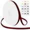 Uiopa Samtband Weinrot 6mm Breit, 9m Geschenkband Samt Band, Schleifenband Weinrot Ribbon Dekoband für Geschenkverpackung, Kränze, Hochzeit, Party, DIY Handwerk