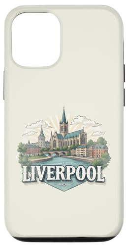 Retro Liverpool Landscape Vintage Souvenir Case for iPhone 12/12 Pro