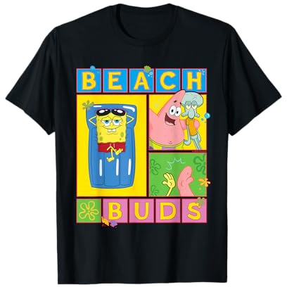 Sponge Bob - Schwammkopf Strand Sommer T-Shirt