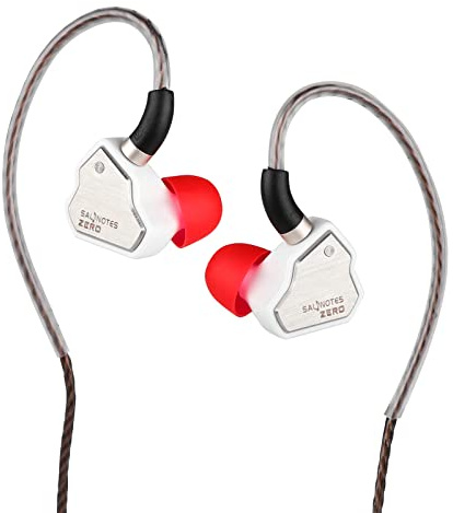HIFIXAUDIO 7Hz Salnotes Zero In-Ear Monitor, 10 mm dynamischer Treiber IEM kabelgebundene Ohrhörer mit Metall-Verbundwerkstoff-Membran-Gesichtsplatte, HiFi-Ohrhörer mit abnehmbarem 2-poligem OFC-Kabel