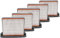vhbw 5x filtro sostituisce Bosch 35301000, 2607432015 per aspirapolvere - filtro HEPA/a pieghe/a umido nero/bianco/grigio