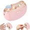 Electric Nail Clippers, 2 in 1 Electric Nail Clipper and Nail Cutter with LED Light, Rechargeable & 2 Speeds, Electric Nail Trimmer for Babies, Kids, Adults and Seniors (Pink)