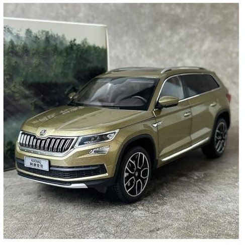 KWZGHOLJ Motorfahrzeuge Replica Auto Maßstab 1:18 for Skoda KODIAQ SUV Legierung Druckguss Luxus Auto Modell Simulation Statische Sammler Auto Fertiges Modellauto