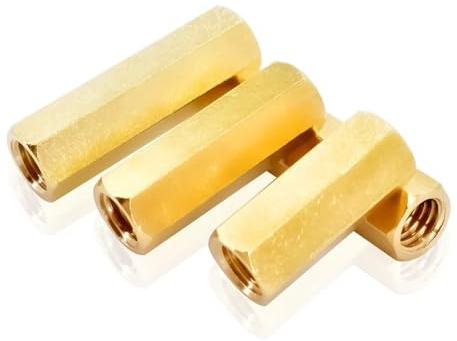 5–20 Stück M2 M2.5 M3 M4 M5 M6 M8 Motherboard Messing Hex Standoff Spacer Kupfersäule Sechskantschraube Schraube PC Board Standoff Column Stud(Female-Female,6mm,M2 (20PCS))