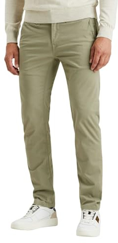 PME Legend Herren Chinohose Twin WASP Chino - Regular Fit - Blau Beige Grün
