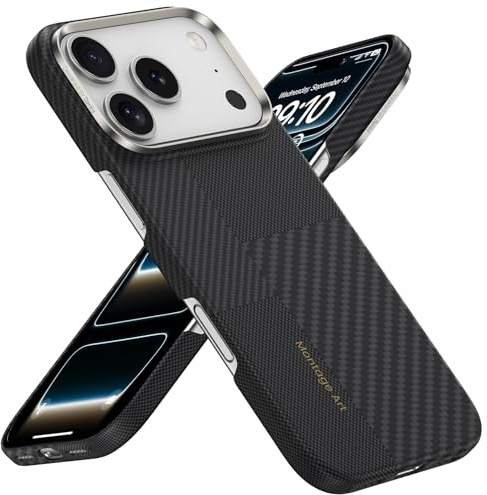 BENKS for iPhone 17 Pro Max Case, Compatible with Magsafe, Montage ArmorAir Ultra Slim & Lightweight Minimalist Case Built with Dupont Kevlar 600D & 1500D Aramid Fiber