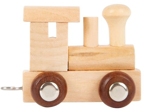 Small Foot Holz Zug Lokomotive Spielzeug - Buchstabenzug Set