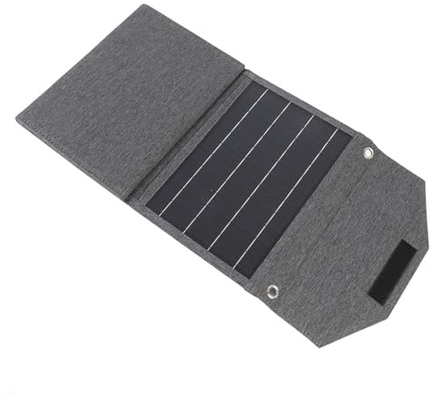 Aramox Chargeur de Panneau Solaire Pliable, Chargeur Solaire Portable 80 W avec Silicium Monocristallin, Double Sortie USB, Conception à 4 Volets, étanche pour Le Camping, la Randonnée, Les Voyages,