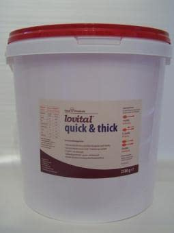 lovital Andickungsmittel bei Schluckstörung, Andickungspulver für Speisen und Getränke 2500g Verdickungsmittel quick & thick