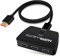 HDMI Switch, 4K@60HZ HDMI Switch 3 in 1 Out 【mit 1.2M HDMI Kabel】 HDMI Switch 4K Unterstützt 4K@60HZ, 3D, HDCP2.2, HDR10, HDMI Umschalter für HDTV, Laptop, PC, Spielkonsole, PS3/4/5, Blu Ray Player