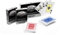 Poker Night Pro – 2 Mazzi di Carte da Poker Texas Hold'em Professionali e Impermeabili al 100% in Plastica | 54 Carte per Mazzo (1 x Rosso / 1 x Blu) | 2 Jolly | Indice Jumbo