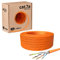 hb-digital 25m Cable de red CAT.7a Cable de instalación LAN AWG 23 Cobre puro S/FTP PiMF LSZH Cable de instalación Ethernet libre de halógenos RoHS Cable de datos PoE 10Gbit/s máx. 1200MHz