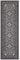 Nouristan Mirkan Orient Teppich – Wohnzimmerteppich Orientalisch Kurzflor Vintage Orientalischer Teppich für Esszimmer, Wohnzimmer, Schlafzimmer – Dunkelgrau, 80x250cm
