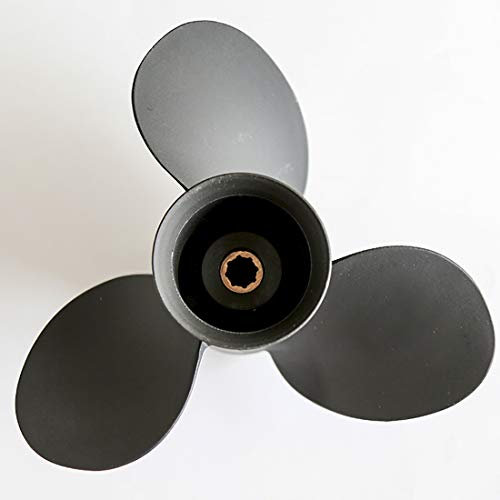 Flish Propeller 9 x 10 1/2 OEM Upgrade Aluminium Außenbord-Propeller passend für Mercury Motoren 6-15 PS, Ref Nr. 48-828158A12, 8 Spline Zahn, RH