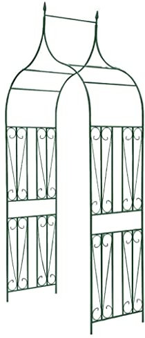vidaXL Garden Arch Spike Design Dark Green Climbing Plants Pergola Archway