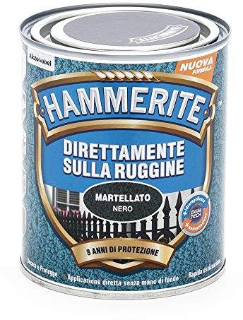 Hammerite Direttamente Sulla Ruggine Martellato Nero 0.75 l