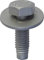 Tornillos de cabeza H con arandela para vehículos Peugeot/Opel, M6 x 1,00 mm x 20 mm, paquete de 15