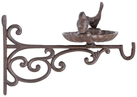 Rivanto® Wandfutterschale mit Haken Größe L, L 35 x B 24 x H 24,5 cm, Gusseisen