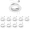 ledscom.de 10 Stück Decken-Einbaurahmen FERE Einbaurahmen weiß matt (LED/Halogen/MR16/50mm) inkl. GU5.3 Fassung
