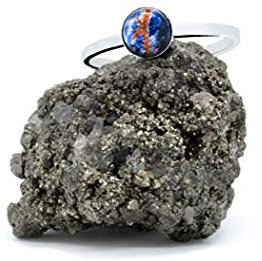 925 Silber Ring mit Sodalith (Naturstein) 6mm - Alle für jede Person geeigneten Ringgrößen, XS Ringe, XXL Ringe, für Männer für Frauen - Kostenlose Geschenk box