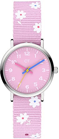 Cool Time Kids Armbanduhr mit Nylon Armband (rosa)