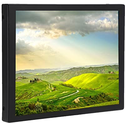 Moniteur 8 Pouces, 1024x768 400CD/m㎡ 4:3, écran Tactile Large, Moniteur Intégré/de Bureau, Prise en Charge de L'entrée USB HDMI VGA, pour PC/CCTV/caméra Vidéo/Ordinateur(EU)