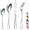 Kyraton Stainless Steel 24-Piece Tableware Set - Dishwasher Safe