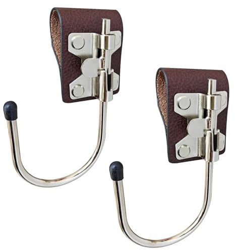 bjsdkff Leather Holder Belt Tool Hook Holster, Tool Holster Cordless Holster for Nail Guns Saws Cordless Cable Gardening Tool Organizers Single Tool Belt Hook 2 Pieces