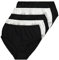 Ulla Popken Damen Slips, 5er-pack, Schwarz-weiß, 66-68 EU