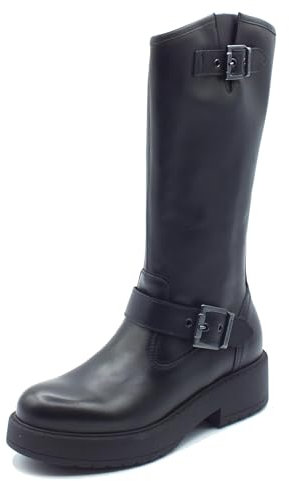 Nero Giardini I411983D Stivali Donna in Pelle - Nero 38 EU