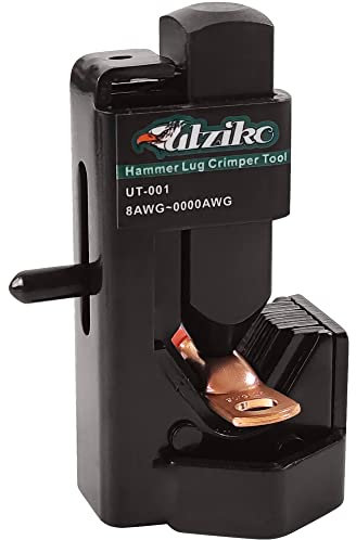 Mofeez Hammer Lug Crimper Tool for 8 AWG - 0000 AWG Battery and Welding Cables