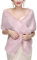 Lifup Pelliccia Sintetica Stola Scialle Donna Scialli e Involucri Sciarpa Elegante per Matrimonio Moda Autunno Inverno Caldo Rosa Taglia unica