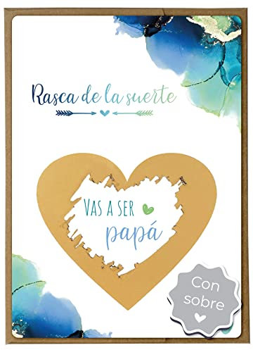 Joli Coon Tarjeta de rascar Vas a ser papá con sobre - Anunciar embarazo papá