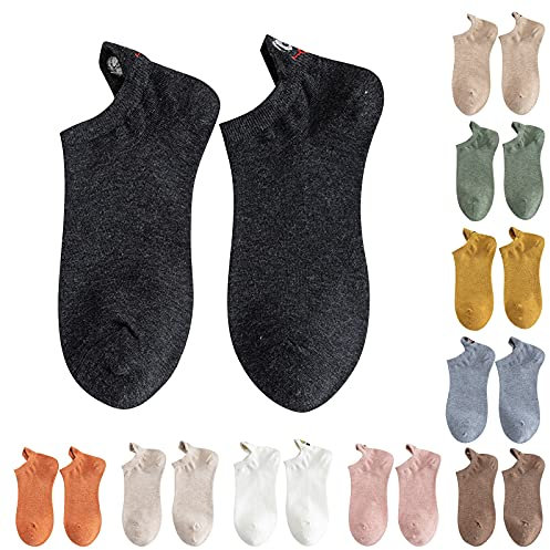 HUANLE Fußwärmer Mikrowelle Kurze Socken Baumwoll-Comic-Training Frauen (Multicolor, One Size)