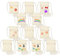 12 Stück Kinder Umhängegeldbeutel 18 x 12 cm Beige Stoffbeutel zum Bemalen für Kinder Brustbeutel für Geburtstagsfeier Schule Feier