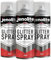 JENOLITE Glitzer-Farbspraydose | ROT | 3 x 400ml | Glitzerfarbe | Multi-Oberfläche | Ideal für Bilderrahmen, Spiegel, und Kunsthandwerk