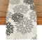 Artoid Mode Blumen Grau Dahlien Herbst Tischläufer, Saisonnal Sommer Küche Tisch Dekoration Drinnen Urlaub Party Dekor 40x100 cm