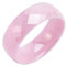 Ayoiow Keramik Damen Ringe 8MM Rosa Ring Verlobung Damen Rhombus Muster