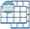 Wandkalender 2024, 45,7 x 30,5 cm, 12 Monate, Jahres-Wandplaner, wendbar, horizontal/vertikal (Marineblau)