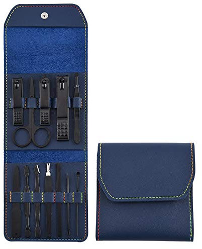 Nail Clipper kit Rose Gold 16-Piece Nail Clippers and Nail Clippers Set from Stock, Bag Style Nail Tools Tool Accessories (Size : Blue12)