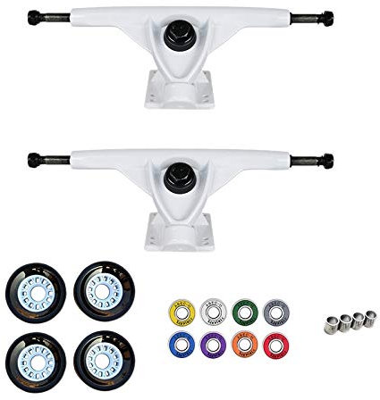 Durratou Skateboard-Achsen mit 4 70 x 45 mm PU-Skateboard-Rädern und ABEC-9-Kugellagern für Skateboards