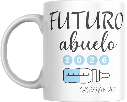 Taza Futuro Abuelo/Abuela Cargando... - Regalo Original (Abuelo Celeste)