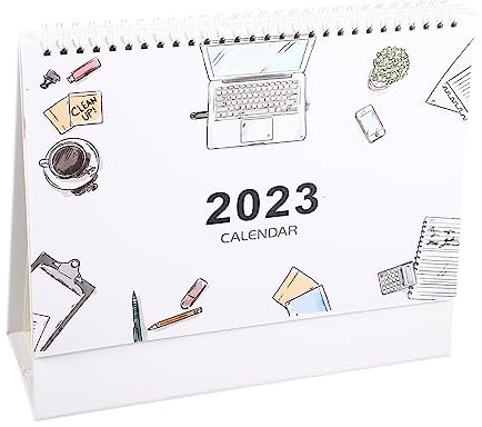 2 Stück Tischkalender 2023 Tischkalender 2022 2023 freistehender Kalender 2023 Planungskalender 2023 Kalender Desktop Esstisch Dekor Kalender 2023 Büro Einfacher Zeitplan Papier