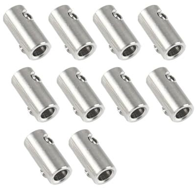 CaFfen Drehseilklemmen 10 stücke 304 Edelstahl Handschraube Klemme Zusammenpassen Drahtseil Clip Madenschraube Schrauben Schnalle for 2 3 4 5 6 8 10mm DrahtseilhüLsen (Größe : for 10mm Wire)