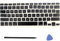 Replacement US Keyboard Full Set of Keycap Keys and Tool Applicable for MacBook Pro 13 / 15 Retina Model A1425 A1502 A1398 2012-2015 Year for MacBook Air 13 Model A1369/A1466 2011-2017 Year (AP11)